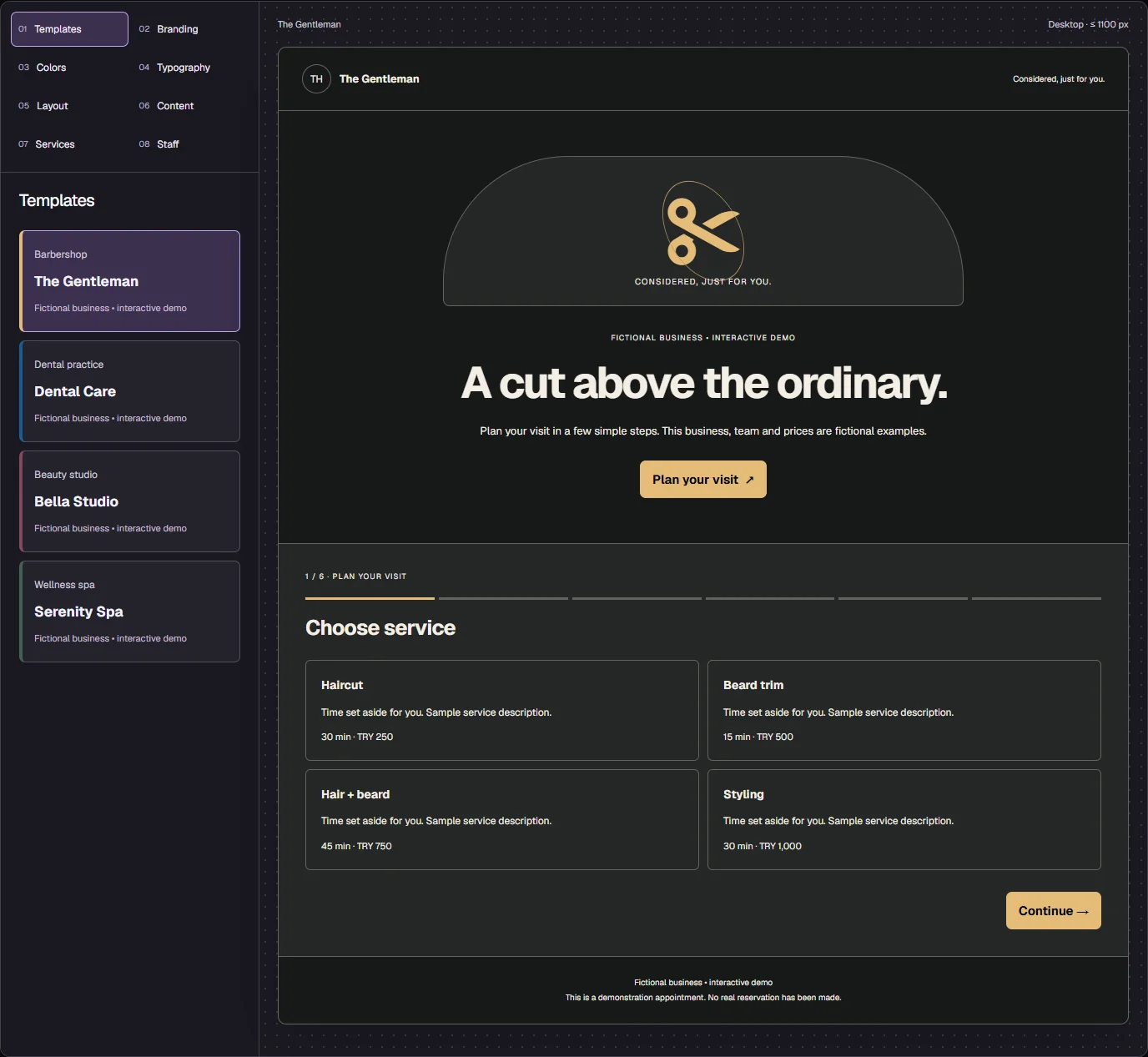 Actual Appointment Studio product preview